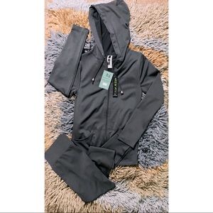 One Size Grey Legging & Hoodie Set